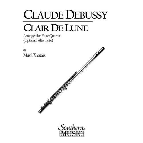 Clair De Lune Flute Quartet Arr Thomas (Pod) (Music Score/Parts)