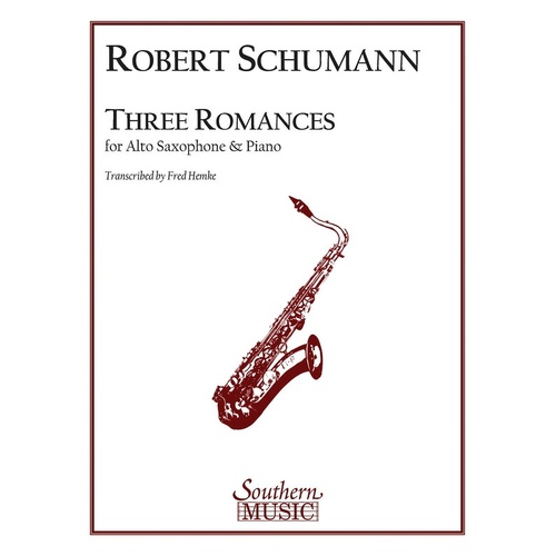 Romances 3 Trans Hemke Alto Sax Piano (Pod) (Softcover Book)