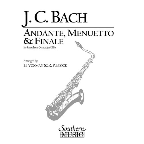 Andante Menuetto And Finale Sax Quartet (Pod) (Music Score/Parts)