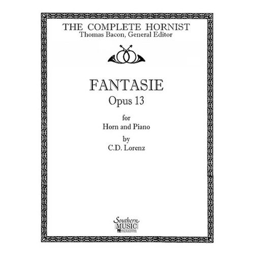 Lorenz - Fantasie Op 13 For Horn/Piano (Softcover Book)