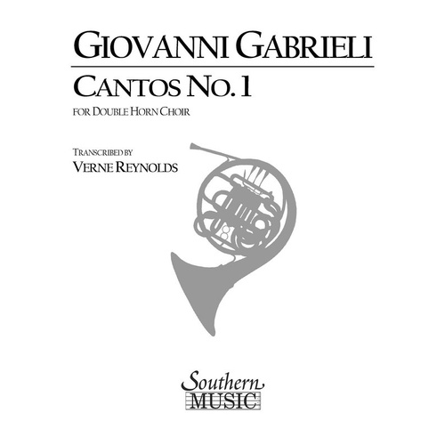 Gabrieli - Cantos No 1 Double Horn Choir Score/Parts