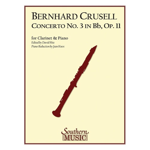 Concerto No 3 Arr Hite clarinet Piano (Softcover Book)