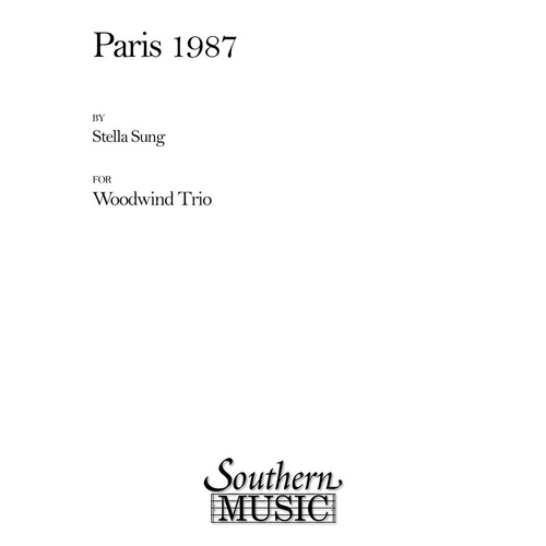 Paris 1987 Flute clarinet Bassoon (Music Score/Parts)