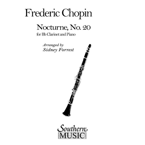 Chopin - Nocturne No 20 Clarinet/Piano (Pod) (Softcover Book)
