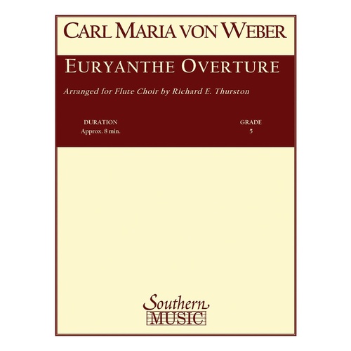 Euryanthe Overture Flute Choir Score/Parts