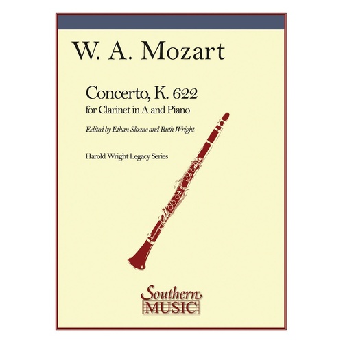 Mozart - Concerto For Clarinet In A K 622 (Pod) (Softcover Book)