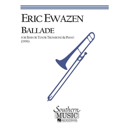 Ballade For Bass For Tenor Trombone and Piano (Softcover Book)