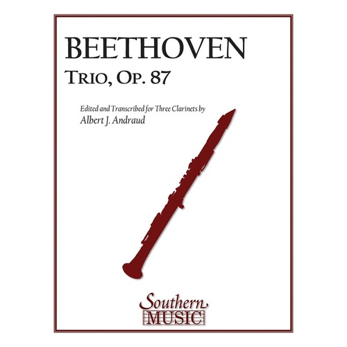 Beethoven - Trio Op 87 For 3 Clarinets Arr Andraud (Softcover Book)