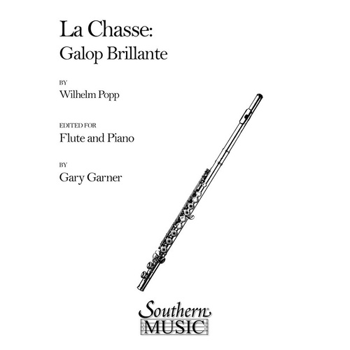 Popp - La Chasse Galop Brillante Flute/Piano (Softcover Book)
