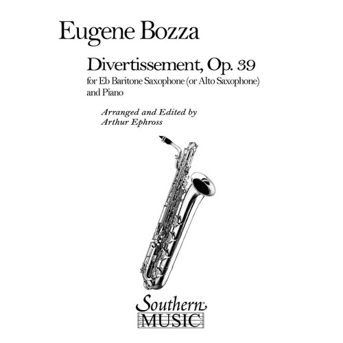 Bozza - Divertissement Op 39 Baritone Sax/Piano (Pod) (Softcover Book)