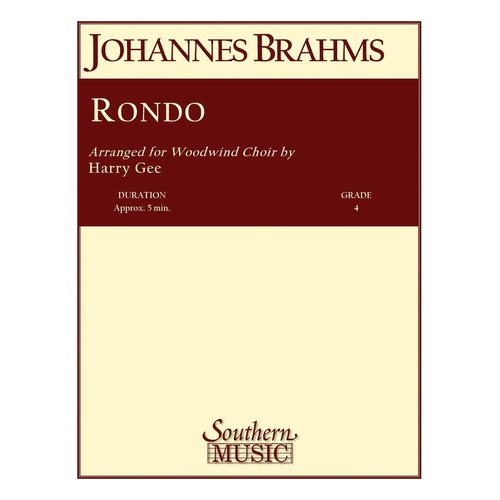 Brahms - Rondo Woodwind Choir Score/Parts Arr Gee (Music Score/Parts)