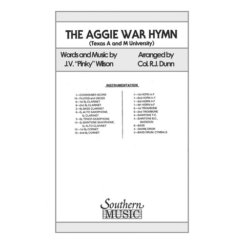 The Aggie War Hymn Marching Band 2 Score/Parts (Pod) (Music Score/Parts)