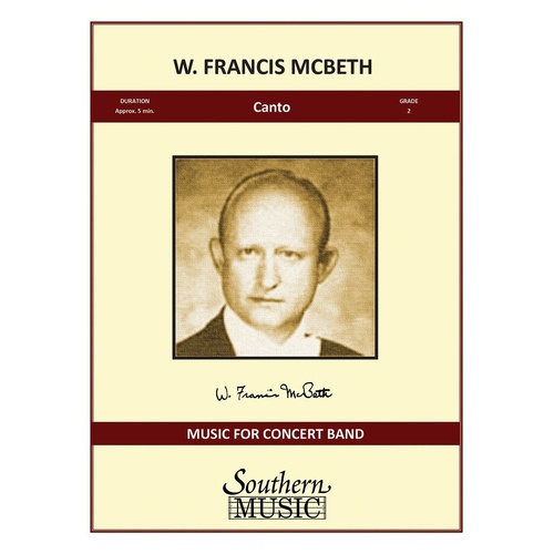 Mcbeth - Canto For Concert Band Full Score (Pod) (Music Score)
