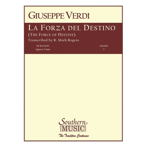 La Forza Del Destino Concert Band 5 Full Score (Pod) (Music Score)