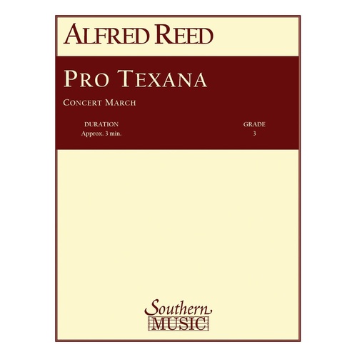 Pro Texana Concert March Concert Band 3 Score/Parts (Pod) (Music Score/Parts)