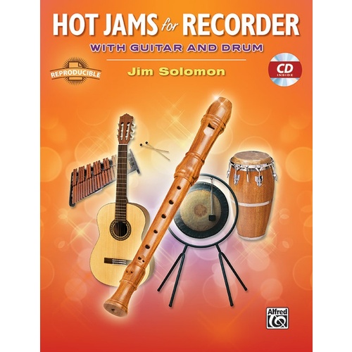 Hot Jams For Recorder Book/CD