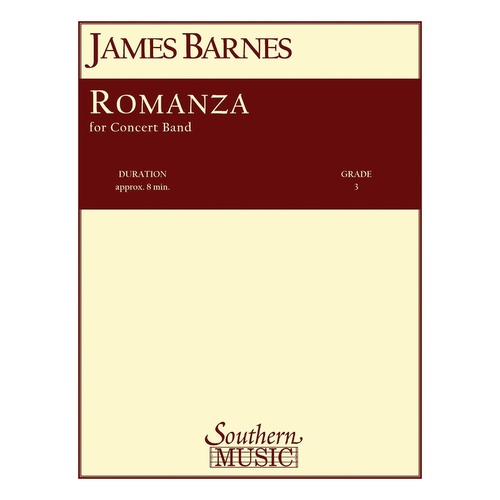 Barnes - Romanza Concert Band 3 Score/Parts (Pod) (Music Score/Parts)