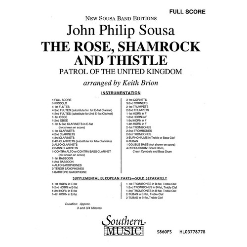 Sousa - The Us Field Artillery Concert Band 4 Full Score (Pod) (Music Score)