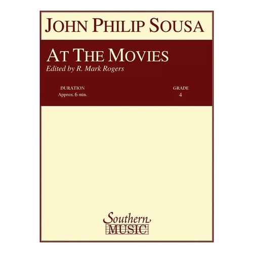 At The Movies Concert Band 4 Score/Parts