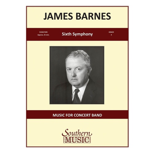 Sixth Symphony Op 130 Concert Band 4 Score/Parts