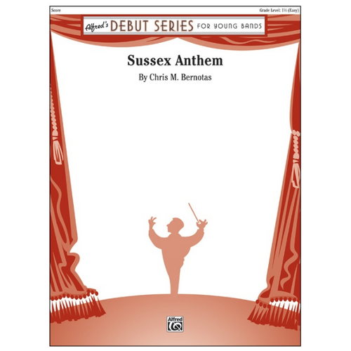 Sussex Anthem Concert Band Sheet Music Grade 1.5