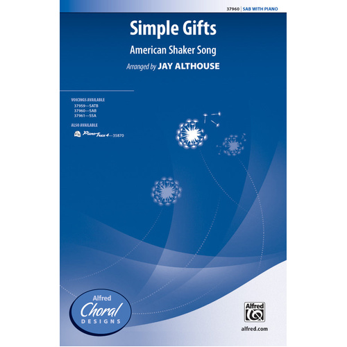 Simple Gifts Choral Sheet Music