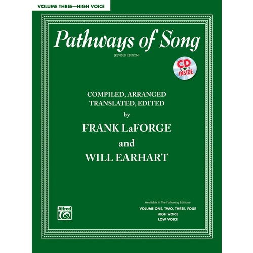 Pathways Of Song Volume 3 Book/CD High