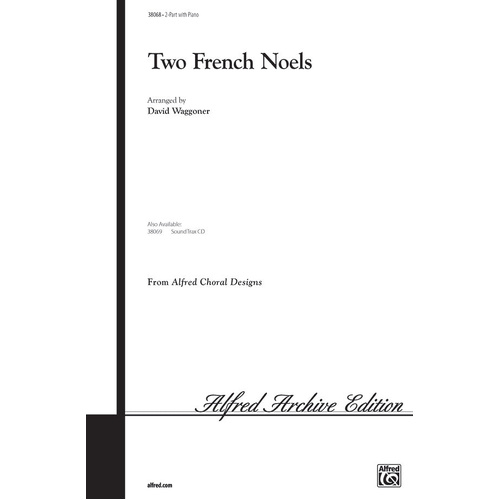 Two French Noels SA Choral Sheet Music for 2-Part Treble/SA Unison