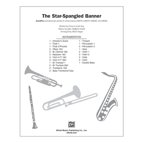 Star Spangled Banner Choral Sheet Music S/PAX