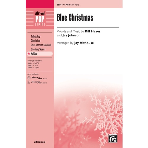 Blue Christmas SATB Choral Sheet Music
