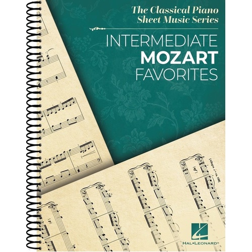 Intermediate Mozart Favorites for Piano - Hal Leonard, 88 Pages, Piano Solo, Classical Piano Sheet Music Series