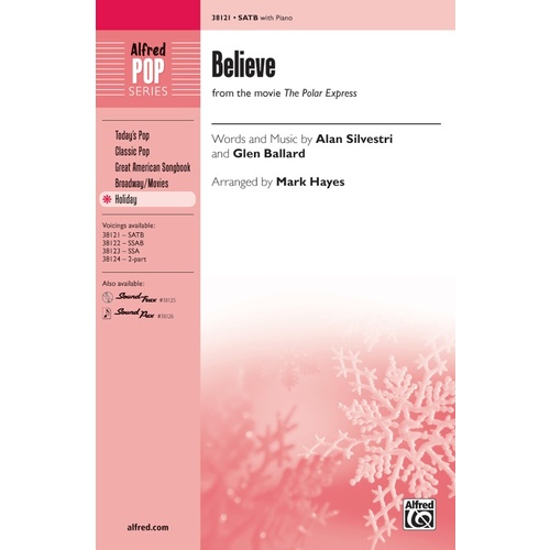 Believe SATB Choral Sheet Music