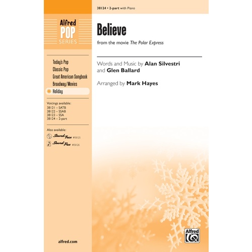 Believe SA Choral Sheet Music