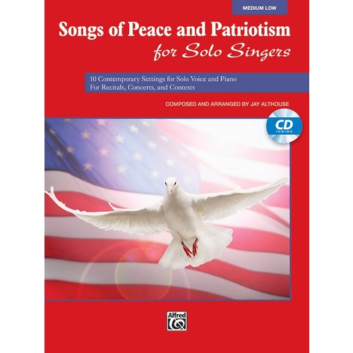 Songs of Peace and Patriotism Medium Low Voice Book