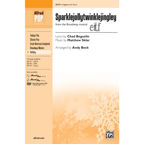 Sparklejollytwinklejingley SA Choral Sheet Music for 2 Part Treble/SA Unison