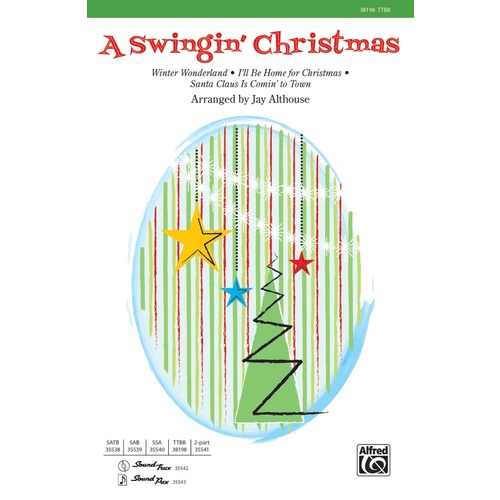 A Swingin Christmas TTBB Choral Sheet Music for Male Voices