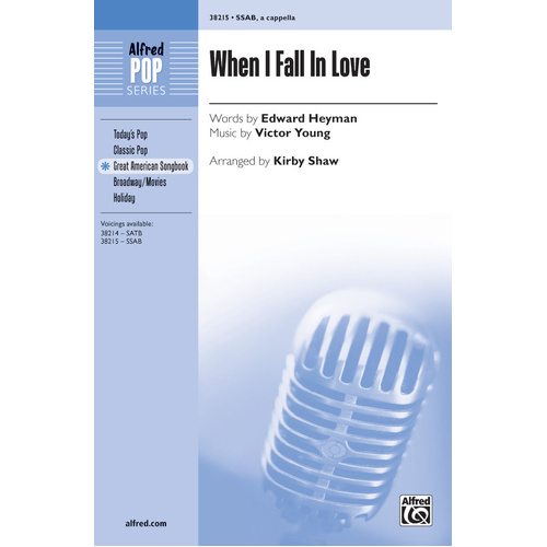 When I Fall in Love Choral Sheet Music for A Cappella Women's Voices