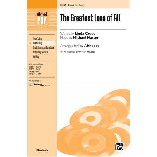 The Greatest Love of All Choral Sheet Music