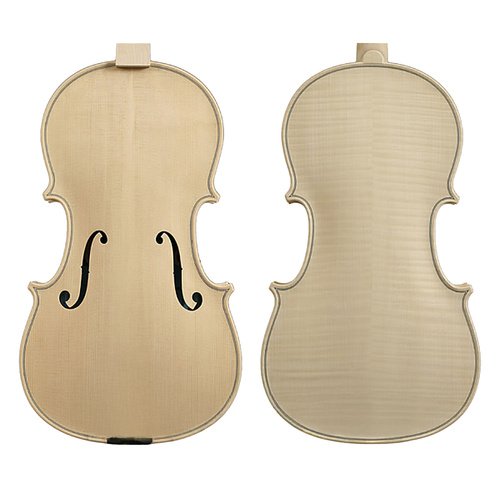 Gliga Vasile Strad 16" Viola In-The-White, Handcrafted in Romania, Spruce Top, Maple Back, Ebony Fingerboard