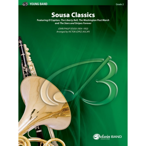 Sousa Classics Concert Band Sheet Music Gr 2 arranged by Victor López