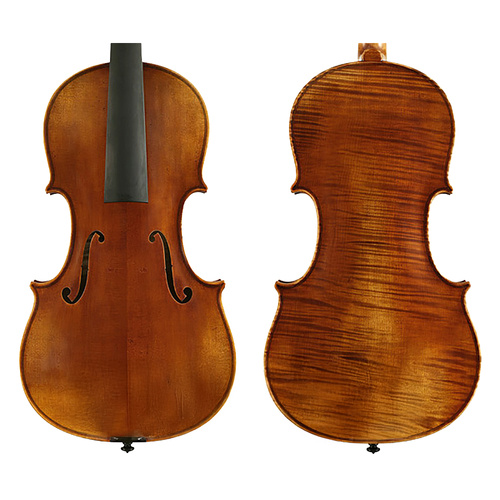 Raggetti Master Viola 1734 Gibson 16" Solid Spruce Maple Rosewood Ebony Highly Flamed Stradivari Pattern