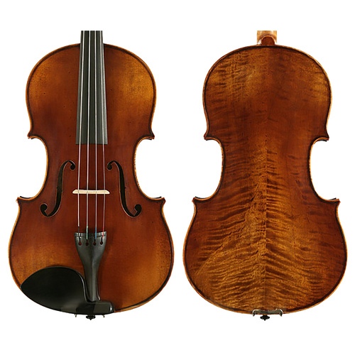 Raggetti Master Viola No.6.0 1620 Maggini 15.5in Solid Spruce & Maple, Ebony Fingerboard, Rosewood Pegs & Tailpiece, Highly Flamed, Oil Varnish