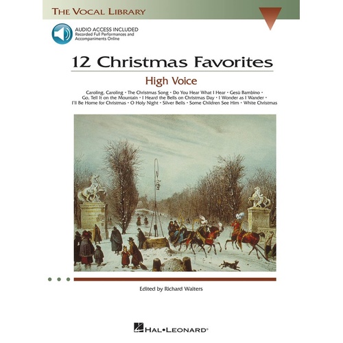 12 Christmas Favorites Book/CD High Voice (Softcover Book/CD)