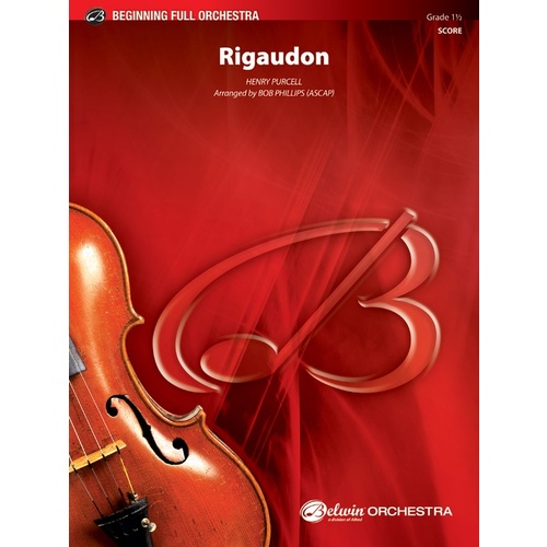 Rigaudon Full Orchestra Gr 1.5 Conductor Score