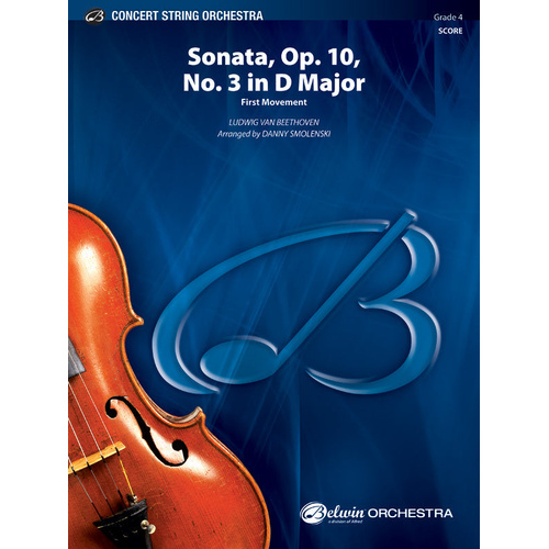 Sonata OP10 No3 SO Gr4 Beethoven String Orchestra Sheet Music