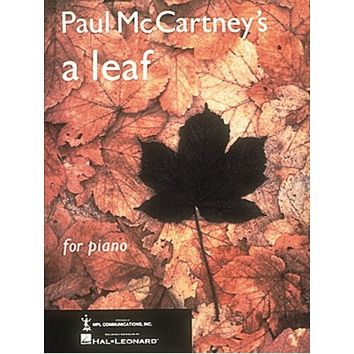 A Leaf S/S Piano Solo (Softcover Book)