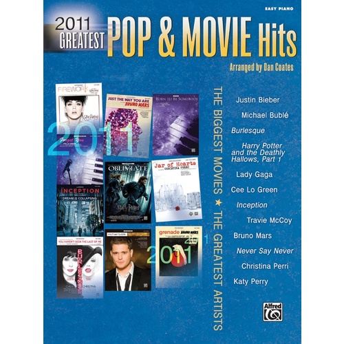 2011 Greatest Pop & Movie Hits Easy Piano Sheet Music