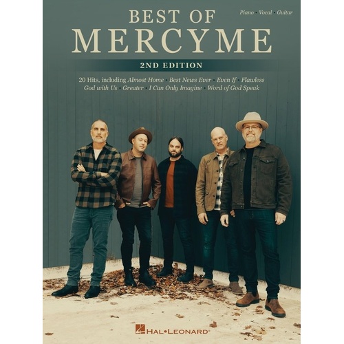 Best of MercyMe 2nd Edition Piano, Vocal & Guitar Songbook