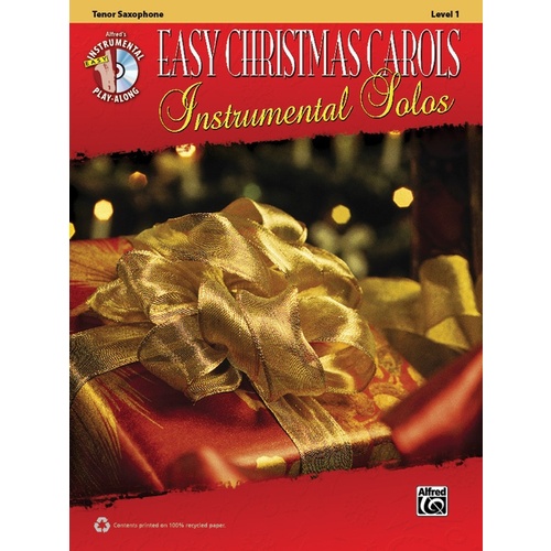 Easy Christmas Carols Inst Solos T/Sax Book/CD