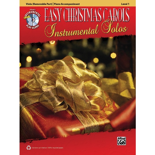 Easy Christmas Carols Inst Solos Viola Book/CD